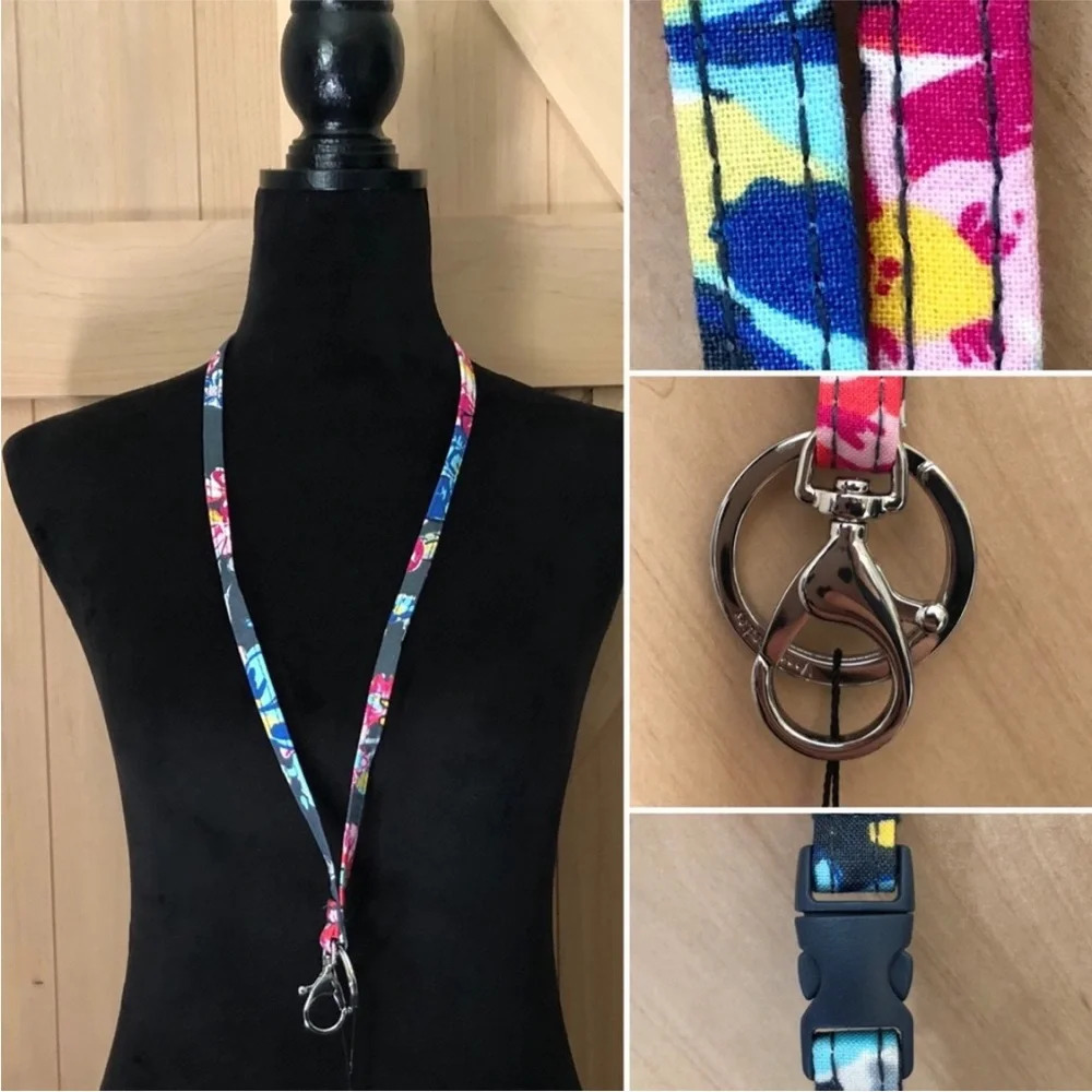 Vera Bradley Breakaway Lanyard Pretty Posies